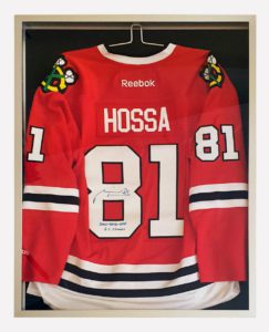 Zaramovaný hokejový dres Marián Hossa